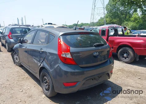 2012 Hyundai Accent Gs из США, поврежденный, VIN KMHCT5AE7CU020928